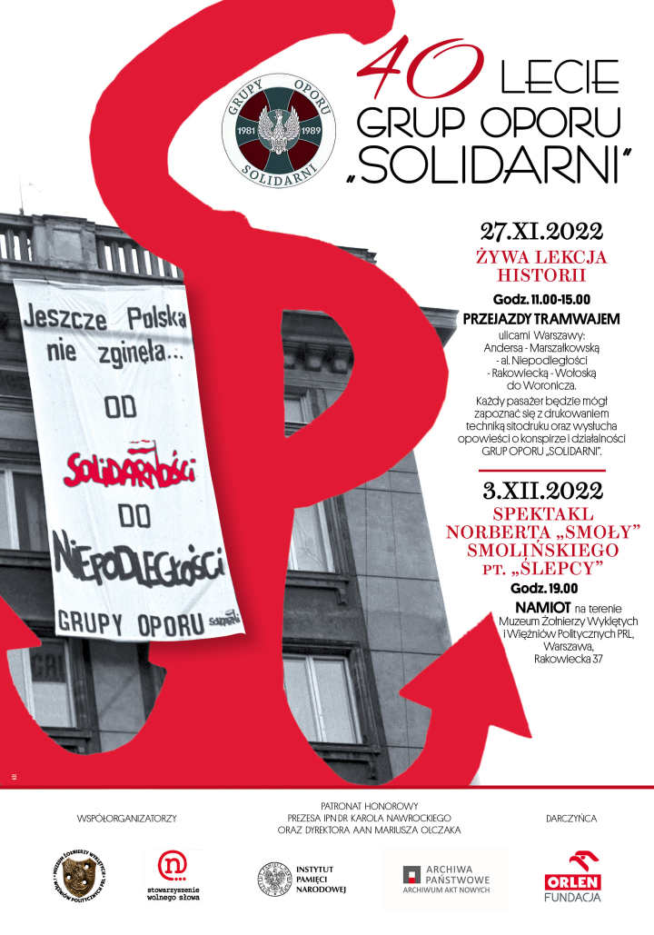 40 lat minęło…  Obchody rocznicy powstania Grup Oporu „Solidarni”