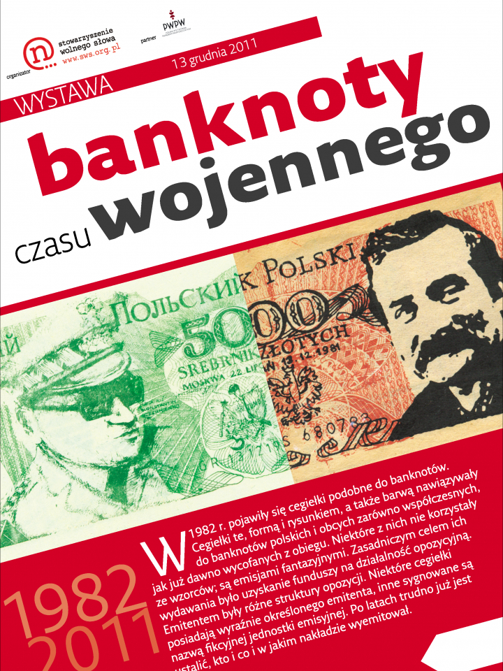 Wystawa banknoty czasu wojennego