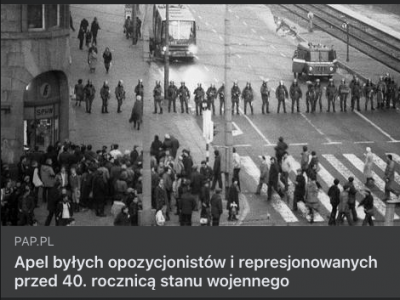 Apel byłych opozycjonistów i represjonowanych przed 40. rocznicą stanu wojennego 