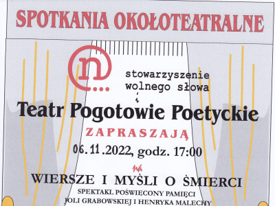 Teatr pogotowie poetyckie zaprasza