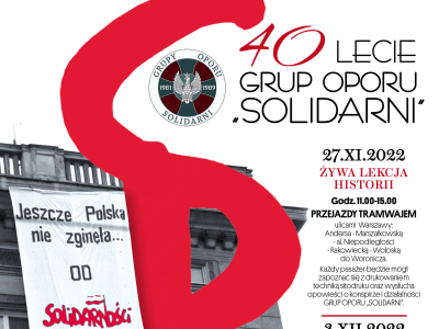 40 lat minęło…  Obchody rocznicy powstania Grup Oporu „Solidarni”