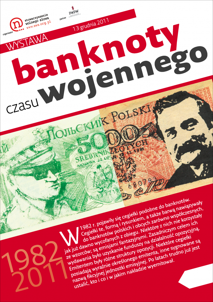 Wystawa banknoty czasu wojennego